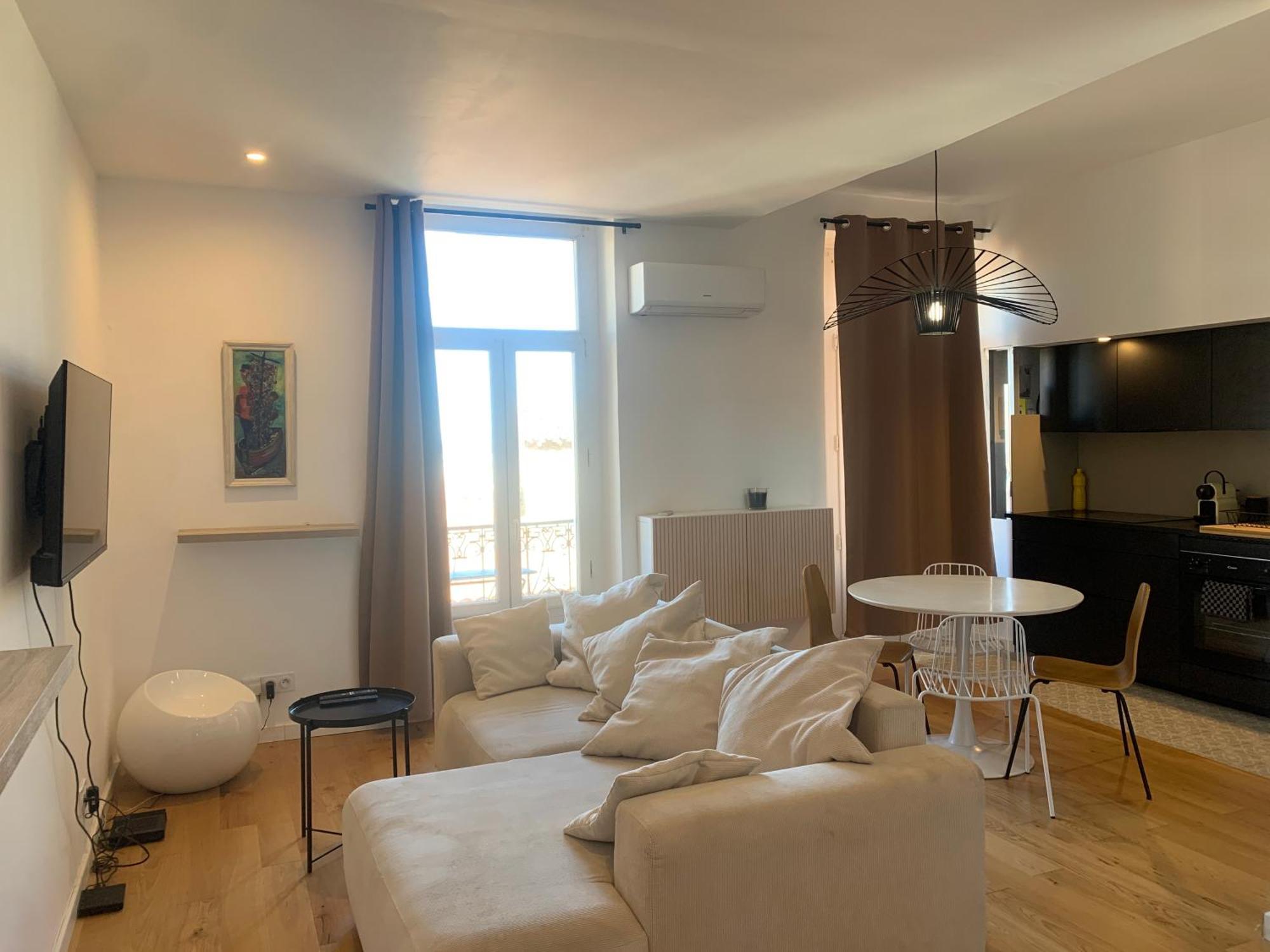 La Grande Bleue Deux Chambres Vue Mer Sète Esterno foto